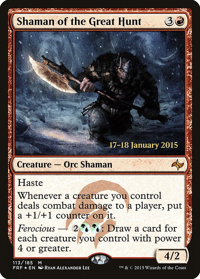 Shaman of the Great Hunt [Fate Reforged Prerelease Promos] | Clutch Gaming