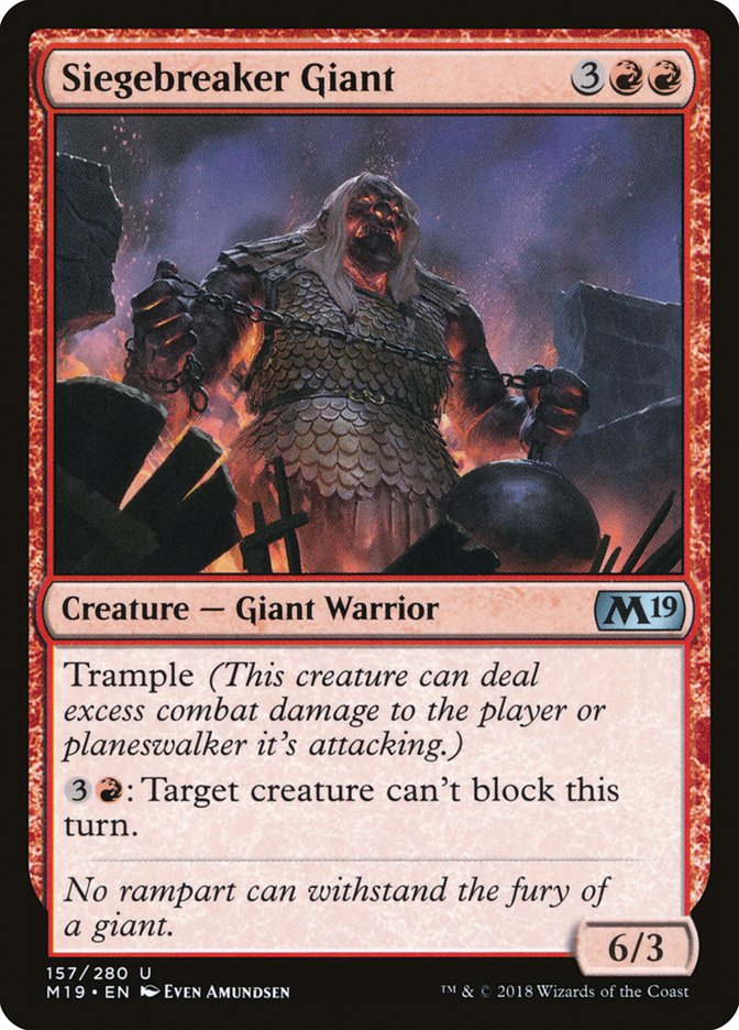 Siegebreaker Giant [Core Set 2019] | Clutch Gaming