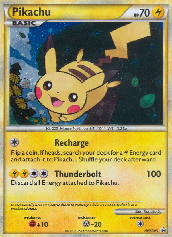 Pikachu (HGSS03) [HeartGold & SoulSilver: Black Star Promos] | Clutch Gaming