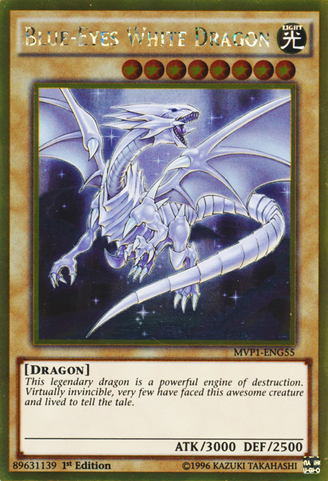 Blue-Eyes White Dragon [MVP1-ENG55] Gold Rare | Clutch Gaming