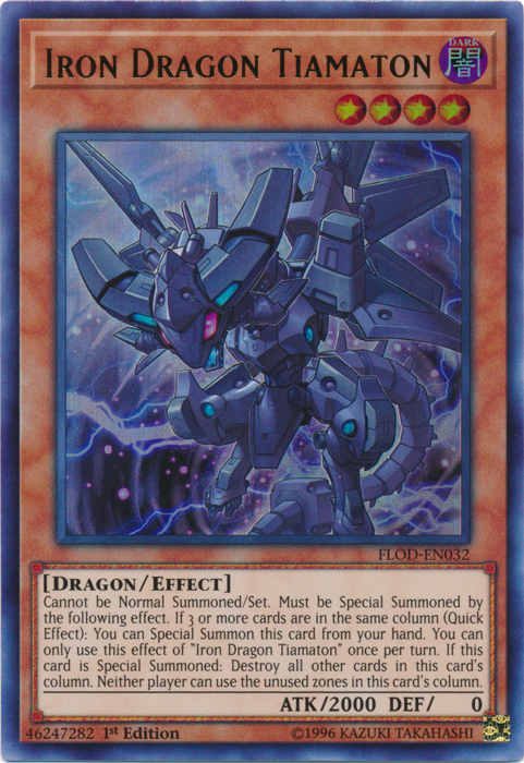 Iron Dragon Tiamaton [FLOD-EN032] Ultra Rare | Clutch Gaming