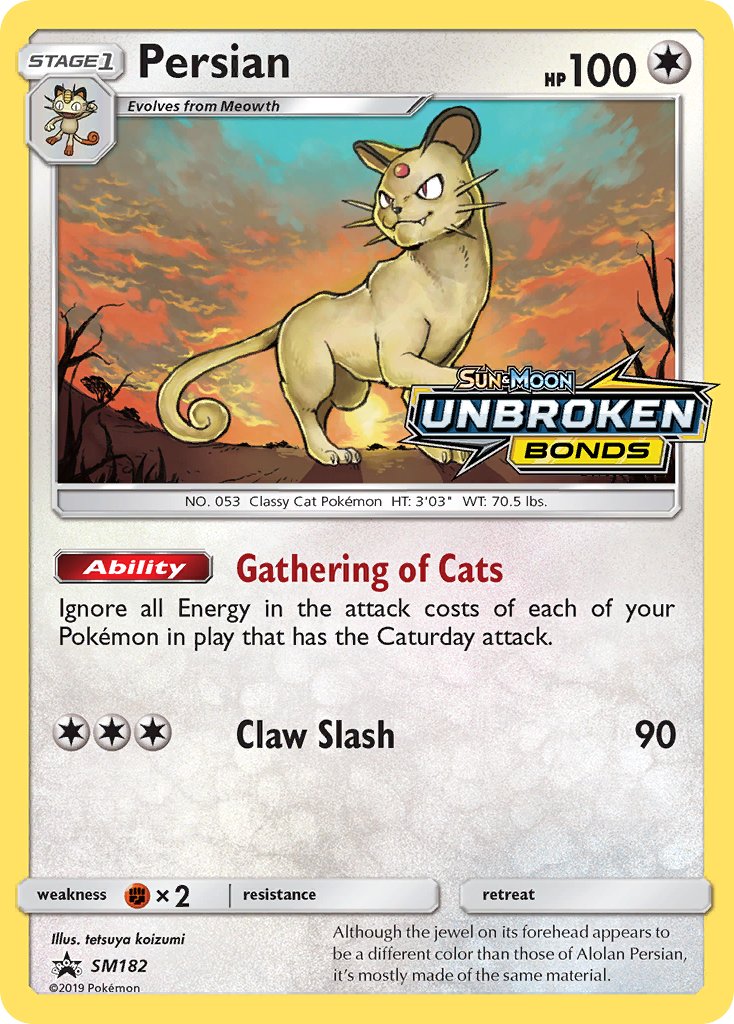 Persian (SM182) [Sun & Moon: Black Star Promos] | Clutch Gaming