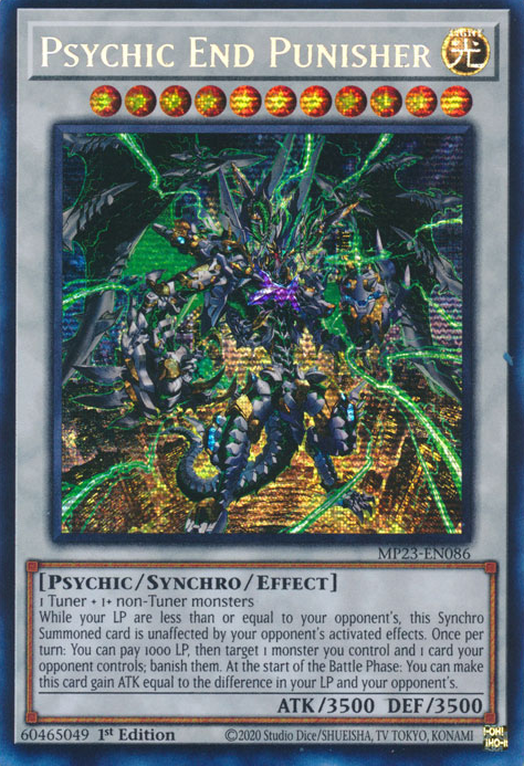 Psychic End Punisher [MP23-EN086] Prismatic Secret Rare | Clutch Gaming