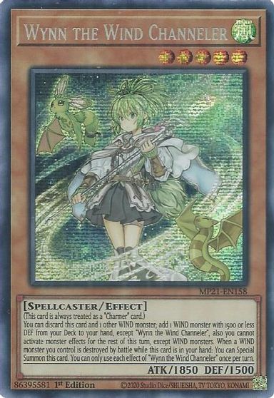 Wynn the Wind Channeler [MP21-EN158] Prismatic Secret Rare | Clutch Gaming