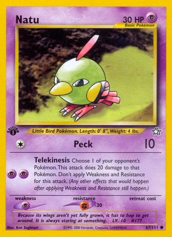 Natu (67/111) [Neo Genesis 1st Edition] | Clutch Gaming