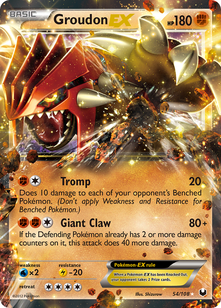 Groudon EX (54/108) [Black & White: Dark Explorers] | Clutch Gaming