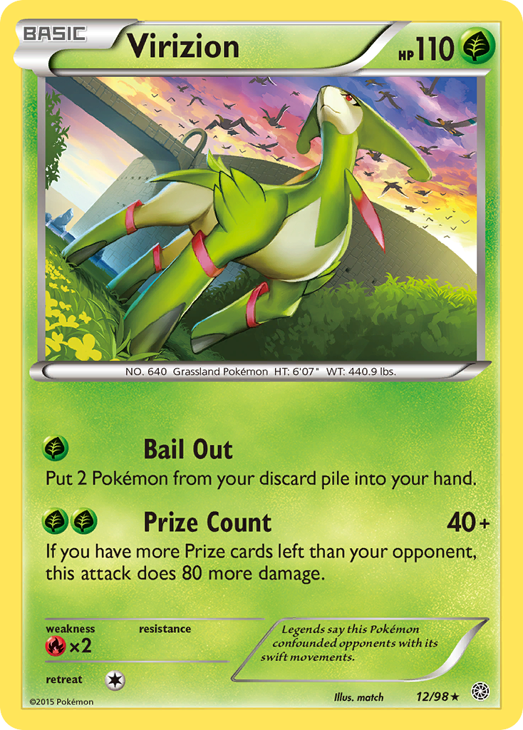 Virizion (12/98) [XY: Ancient Origins] | Clutch Gaming