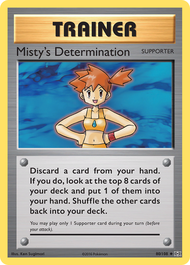 Misty's Determination (80/108) [XY: Evolutions] | Clutch Gaming