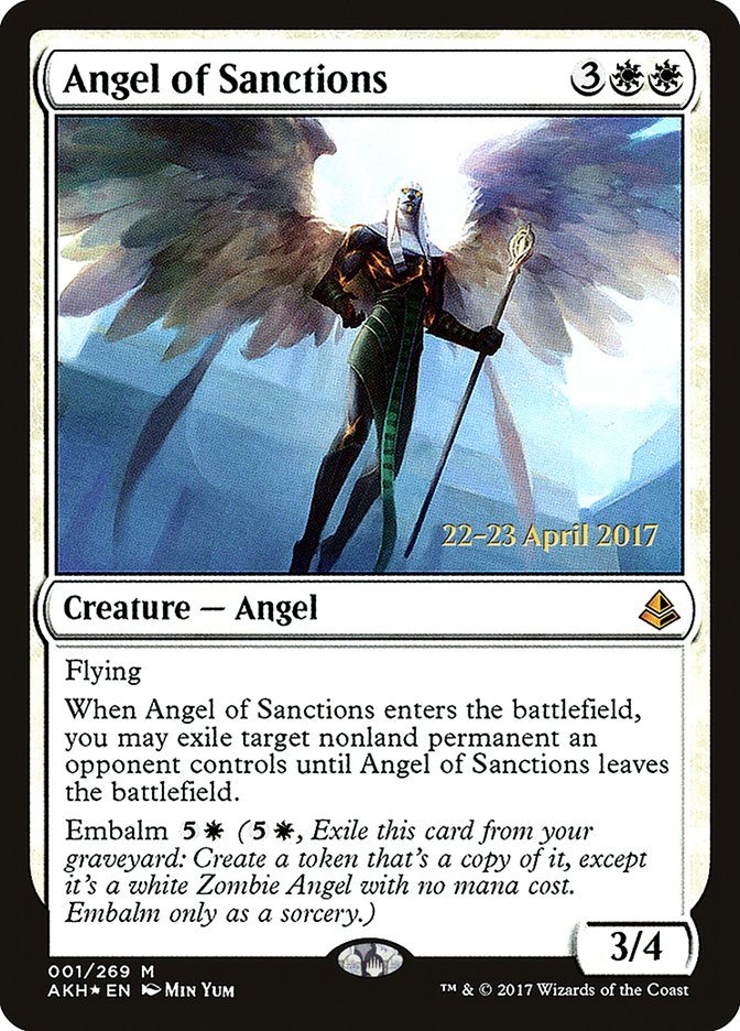 Angel of Sanctions [Amonkhet Prerelease Promos] | Clutch Gaming