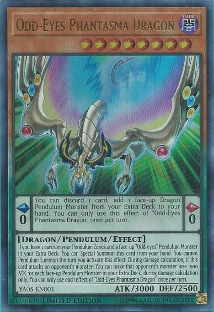 Odd-Eyes Phantasma Dragon [YA05-EN001] Ultra Rare | Clutch Gaming