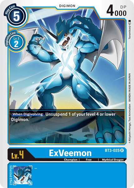 ExVeemon [BT3-025] [Release Special Booster Ver.1.5] | Clutch Gaming