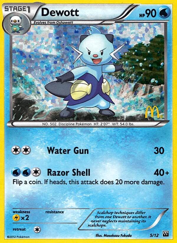 Dewott (5/12) [McDonald's Promos: 2012 Collection] | Clutch Gaming