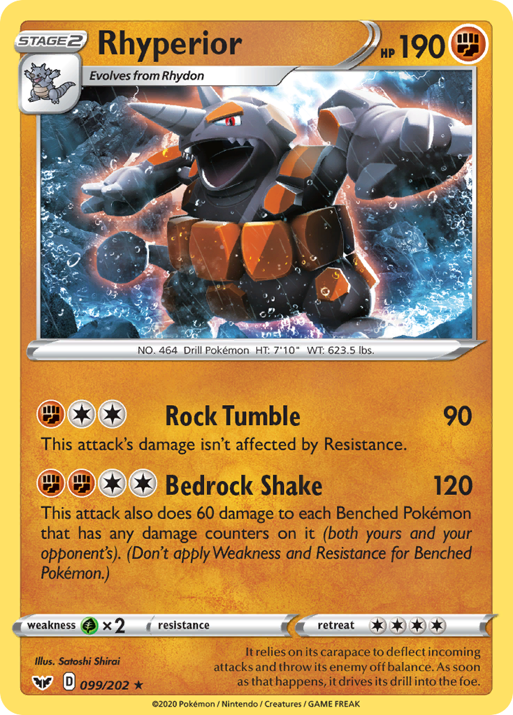 Rhyperior (099/202) [Sword & Shield: Base Set] | Clutch Gaming