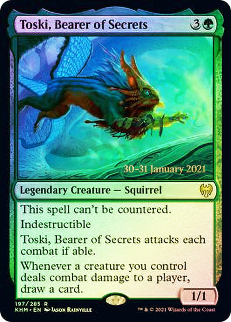 Toski, Bearer of Secrets [Kaldheim Prerelease Promos] | Clutch Gaming