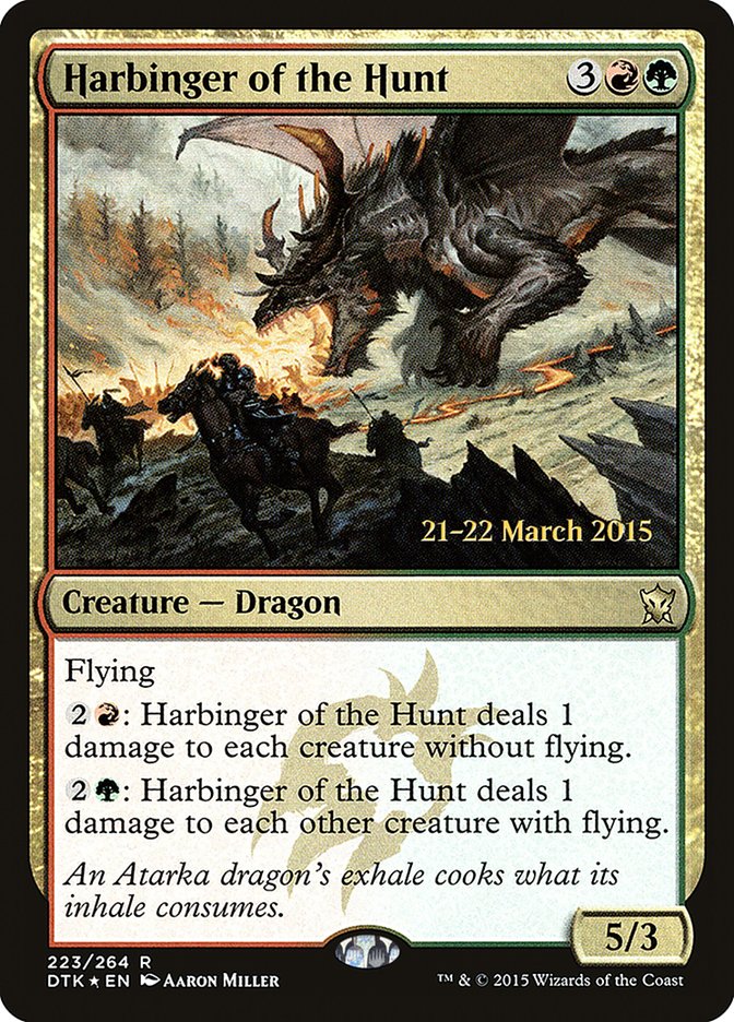 Harbinger of the Hunt [Dragons of Tarkir Prerelease Promos] | Clutch Gaming