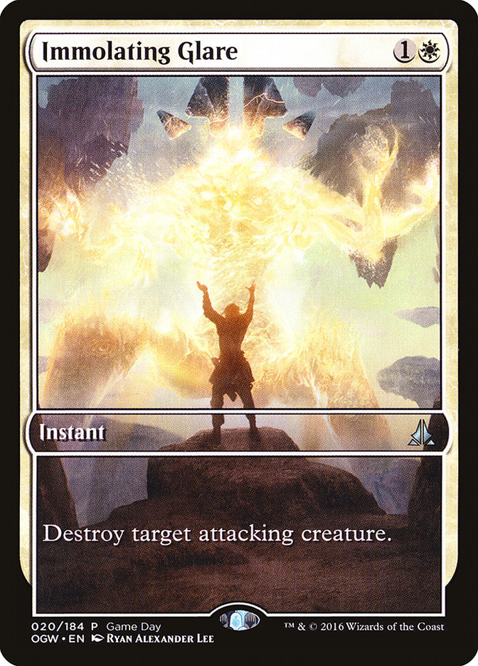 Immolating Glare (Game Day) (Extended Art) [Oath of the Gatewatch Promos] | Clutch Gaming