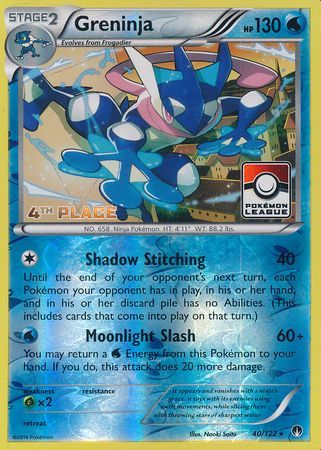 Greninja (40/122) (League Promo 4th Place) [XY: BREAKpoint] | Clutch Gaming