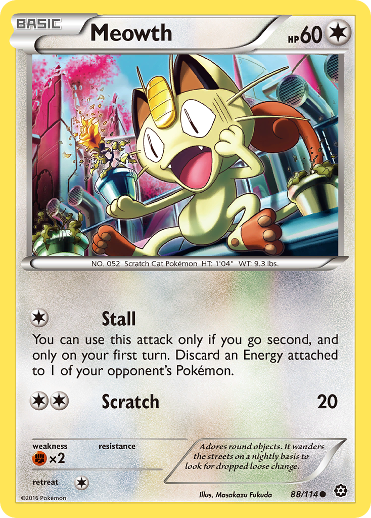 Meowth (88/114) [XY: Steam Siege] | Clutch Gaming