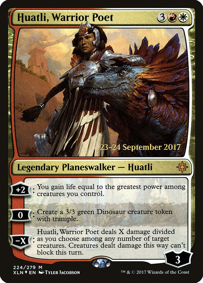 Huatli, Warrior Poet [Ixalan Prerelease Promos] | Clutch Gaming