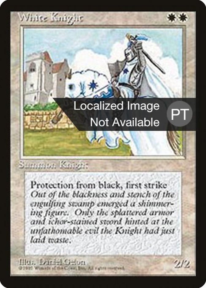 White Knight [Fourth Edition (Foreign Black Border)] | Clutch Gaming