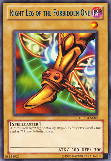 Right Leg of the Forbidden One (Blue) [DL11-EN002] Rare | Clutch Gaming