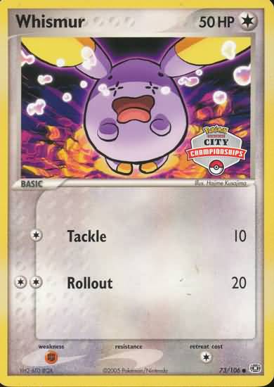 Whismur (73/106) (City Championship) [EX: Emerald] | Clutch Gaming