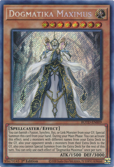 Dogmatika Maximus [ROTD-EN009] Secret Rare | Clutch Gaming