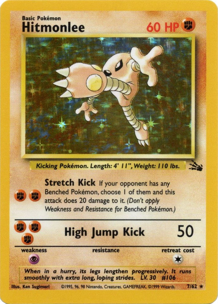 Hitmonlee (7/62) [Fossil Unlimited] | Clutch Gaming