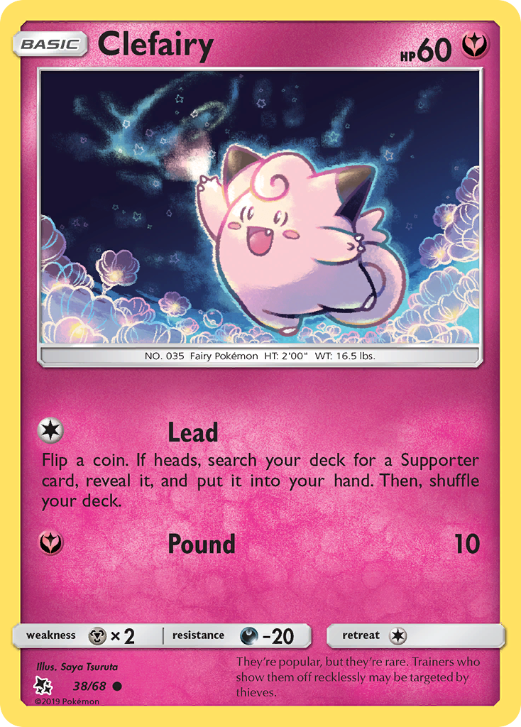 Clefairy (38/68) [Sun & Moon: Hidden Fates] | Clutch Gaming