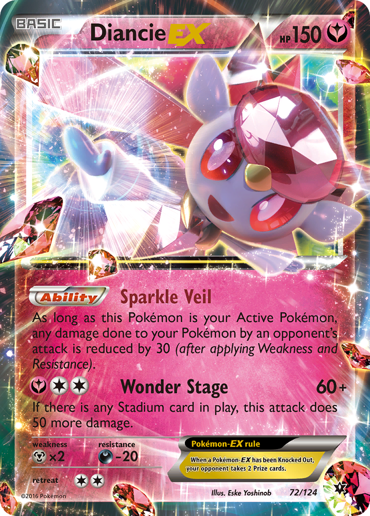 Diancie EX (72/124) [XY: Fates Collide] | Clutch Gaming