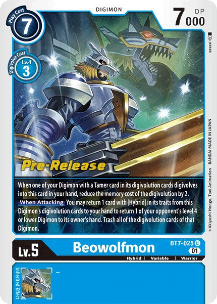 Beowolfmon [BT7-025] [Next Adventure Pre-Release Cards] | Clutch Gaming