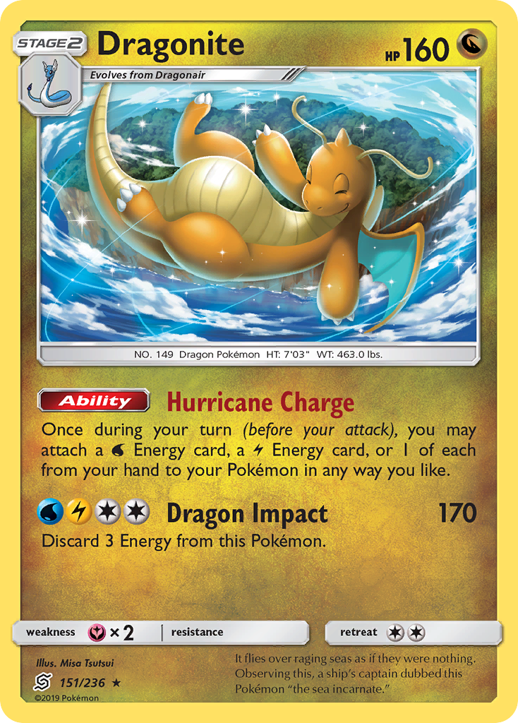 Dragonite (151/236) [Sun & Moon: Unified Minds] | Clutch Gaming