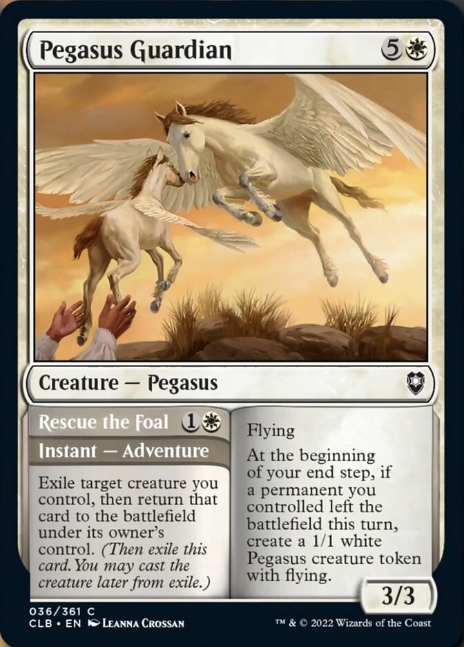 Pegasus Guardian // Rescue the Foal [Commander Legends: Battle for Baldur's Gate] | Clutch Gaming