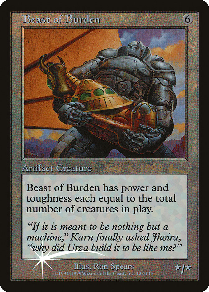 Beast of Burden [Urza's Legacy Promos] | Clutch Gaming