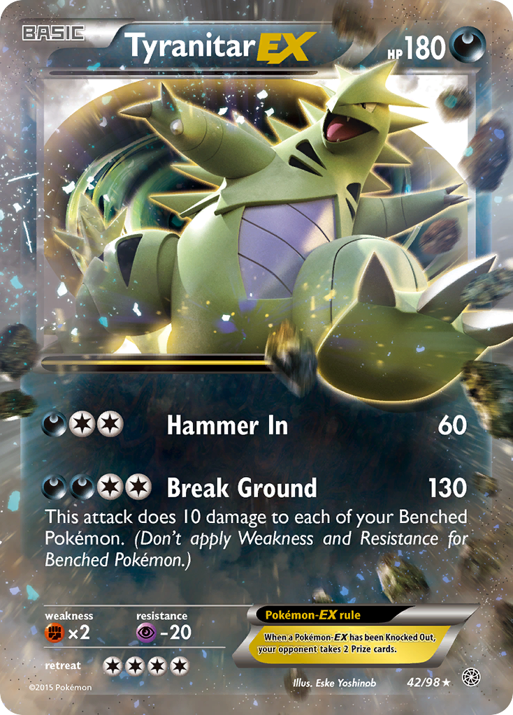 Tyranitar EX (42/98) [XY: Ancient Origins] | Clutch Gaming