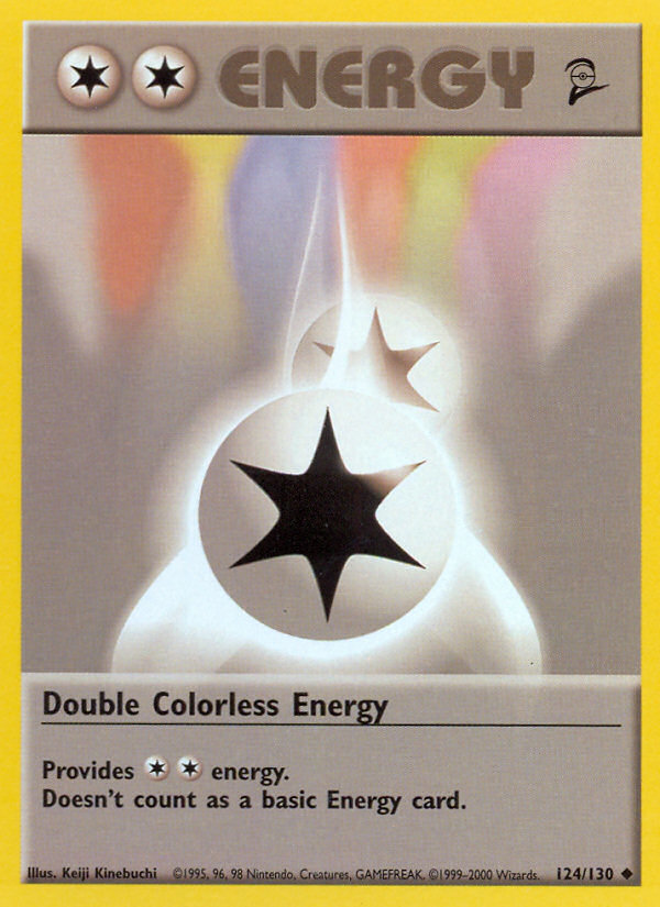 Double Colorless Energy (124/130) [Base Set 2] | Clutch Gaming