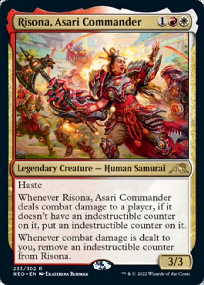 Risona, Asari Commander (Promo Pack) [Kamigawa: Neon Dynasty Promos] | Clutch Gaming