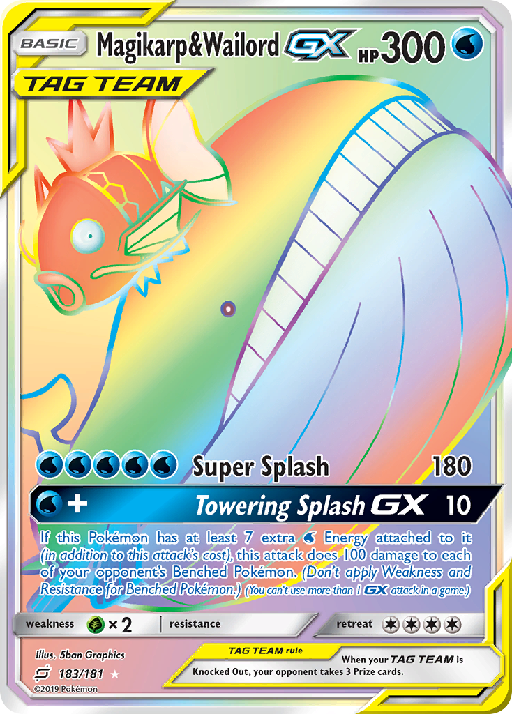 Magikarp & Wailord GX (183/181) [Sun & Moon: Team Up] | Clutch Gaming