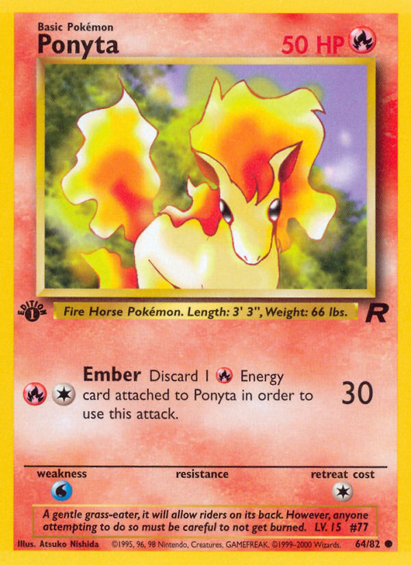 Ponyta (64/82) [Team Rocket 1st Edition] | Clutch Gaming