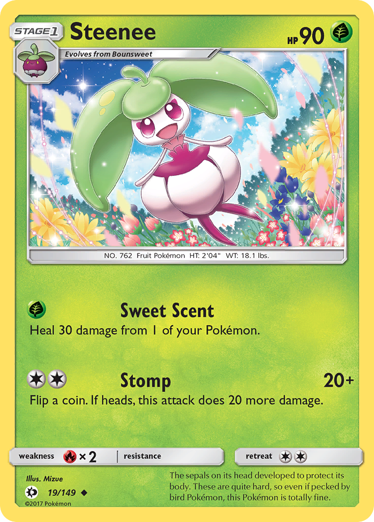 Steenee (19/149) [Sun & Moon: Base Set] | Clutch Gaming