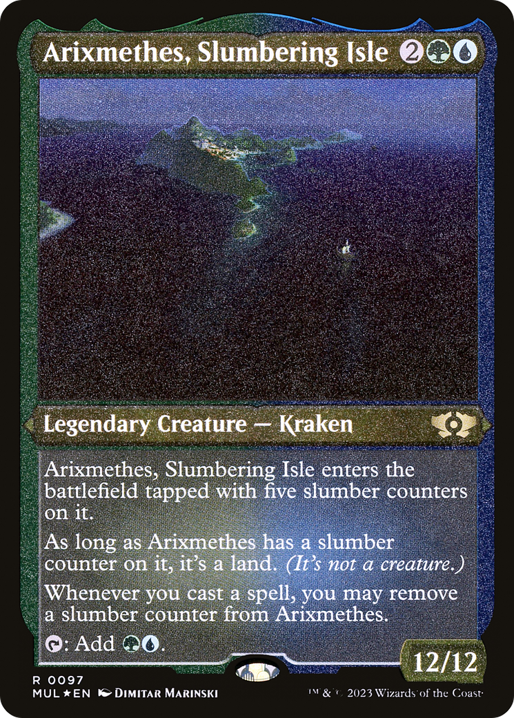 Arixmethes, Slumbering Isle (Foil Etched) [Multiverse Legends] | Clutch Gaming