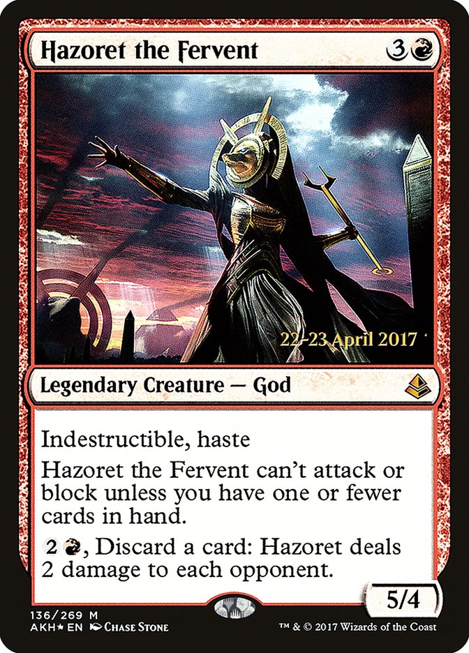 Hazoret the Fervent [Amonkhet Prerelease Promos] | Clutch Gaming