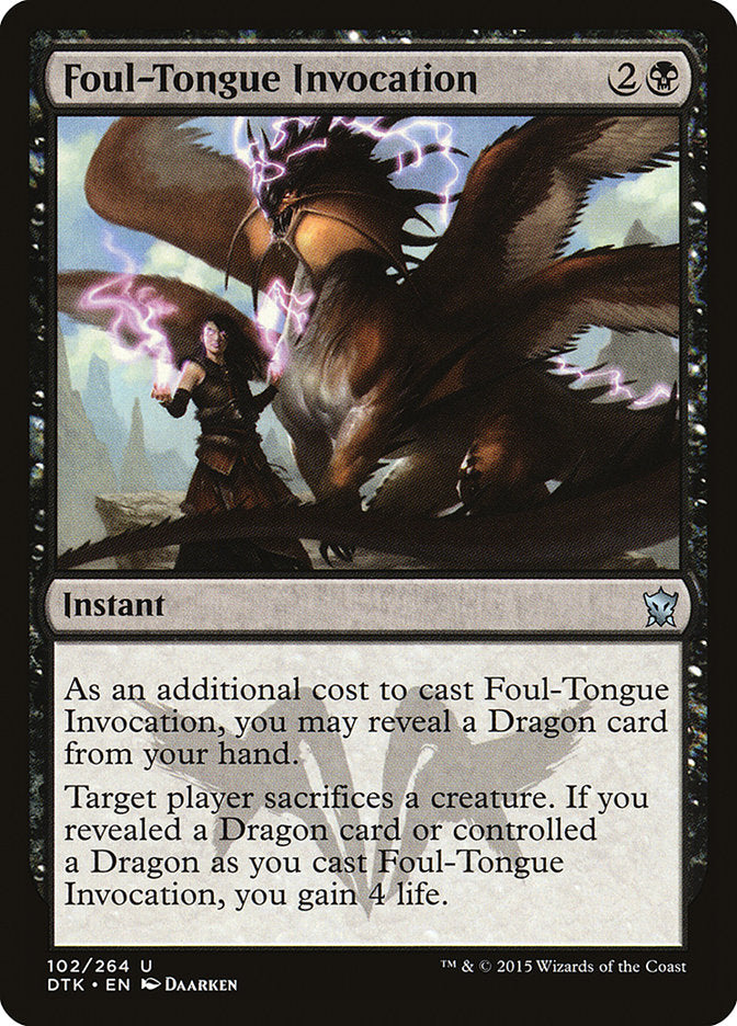 Foul-Tongue Invocation [Dragons of Tarkir] | Clutch Gaming