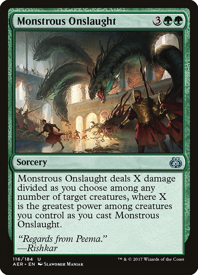 Monstrous Onslaught [Aether Revolt] | Clutch Gaming