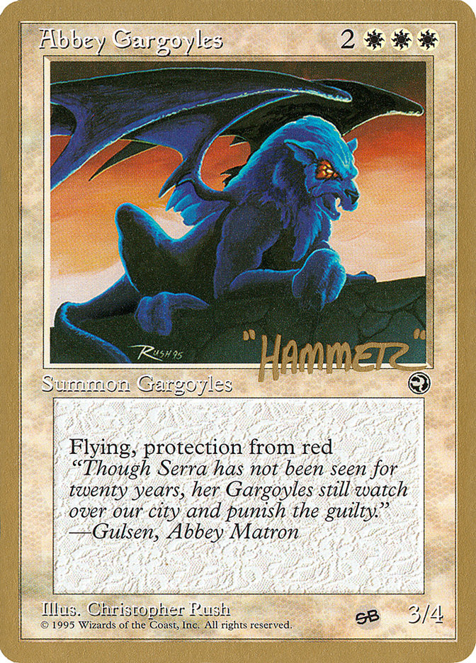 Abbey Gargoyles (Shawn "Hammer" Regnier) (SB) [Pro Tour Collector Set] | Clutch Gaming