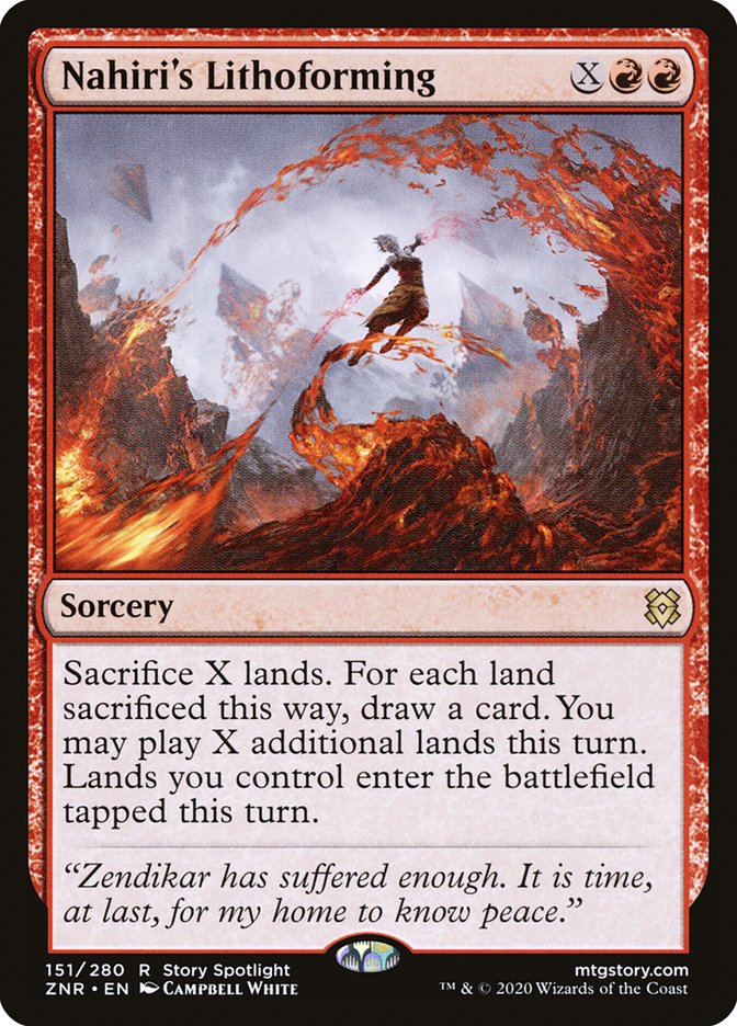 Nahiri's Lithoforming [Zendikar Rising] | Clutch Gaming