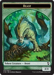 Beast (013) // Plant Double-Sided Token [Commander 2018 Tokens] | Clutch Gaming