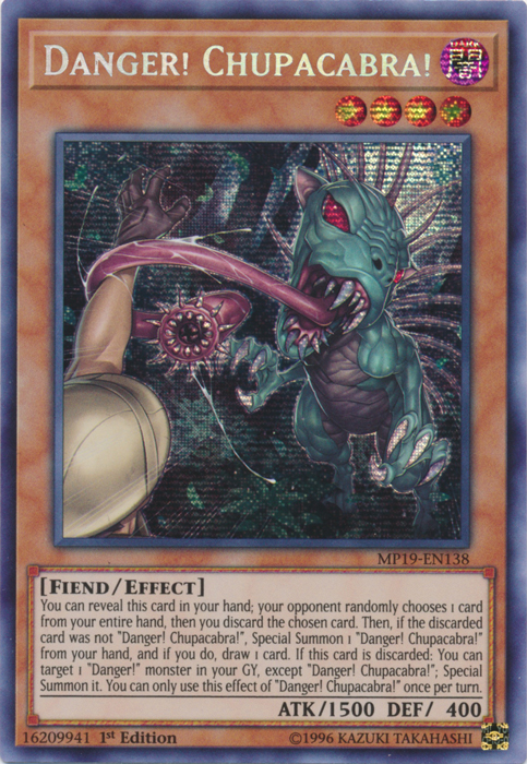 Danger! Chupacabra! [MP19-EN138] Prismatic Secret Rare | Clutch Gaming