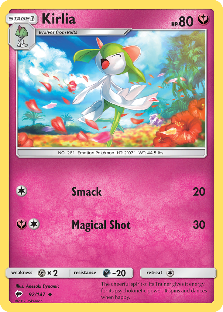 Kirlia (92/147) [Sun & Moon: Burning Shadows] | Clutch Gaming