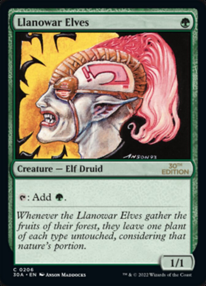 Llanowar Elves [30th Anniversary Edition] | Clutch Gaming